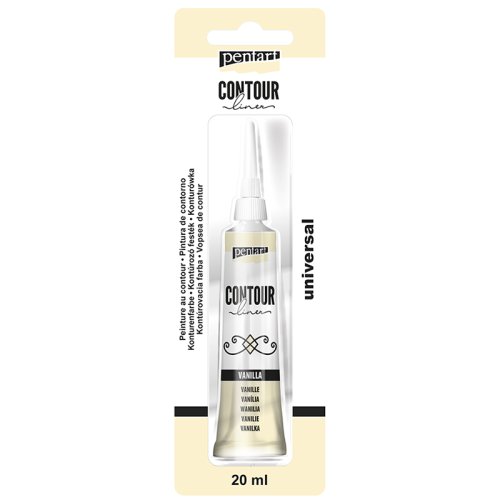 Konturovací liner perleťový PENTART 20 ml VANILKA