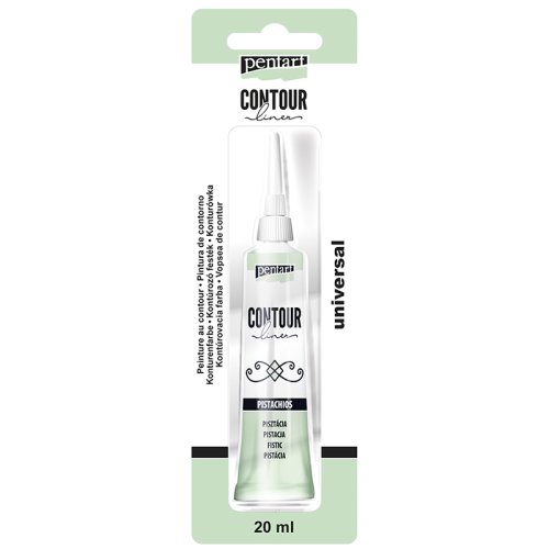 Konturovací liner perleťový PENTART 20 ml PISTÁCIE