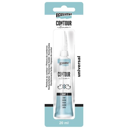Konturovací liner perleťový PENTART 20 ml MENTOLOVÁ