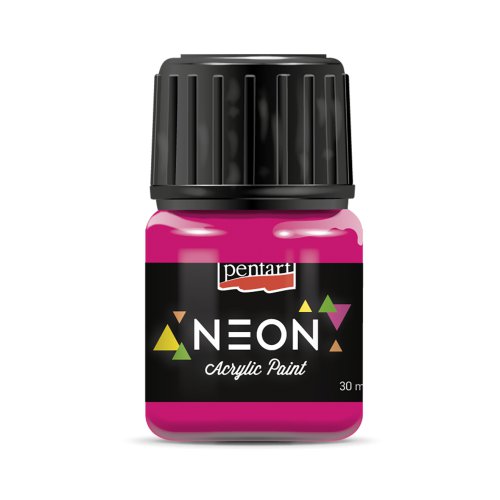 Akrylová barva NEON PENTART 30 ml RŮŽOVÁ