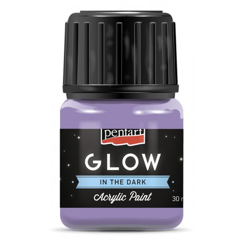 Akrylová barva svítící ve tmě PENTART 30 ml LILA