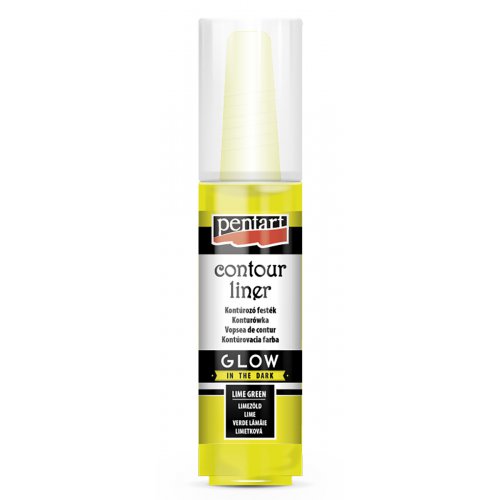 Konturovací liner svítící ve tmě PENTART 20 ml LIMETKOVÁ