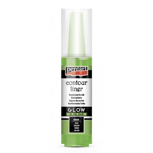 Konturovací liner svítící ve tmě PENTART 20 ml ZELENÁ