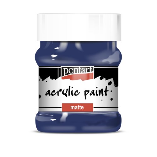 Akrylová barva matná PENTART 230 ml TMAVĚ MODRÁ