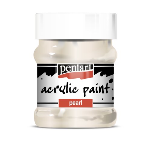 Akrylová barva perleťová PENTART 230 ml BÍLÁ
