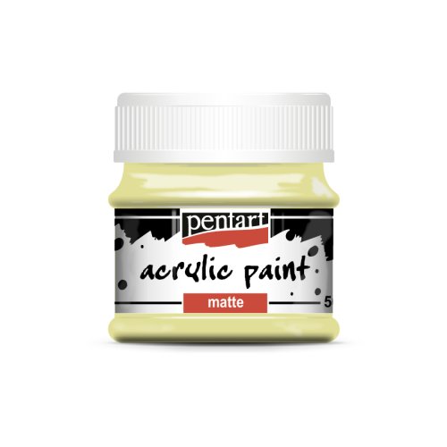 Akrylová barva matná PENTART 50 ml VINTAGE ŽLUTÁ