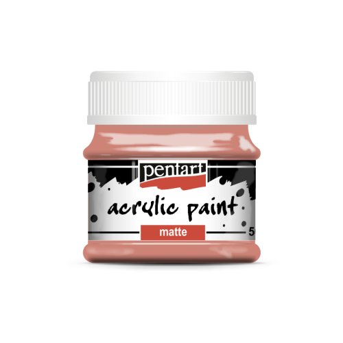 Akrylová barva matná PENTART 50 ml KORÁLOVÁ