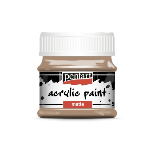 Akrylová barva matná PENTART 50 ml TMAVÝ PÍSEK