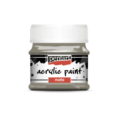 Akrylová barva matná PENTART 50 ml MUD ŠEDÁ