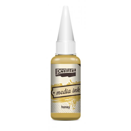 Alkoholový inkoust MEDIA INK PENTART 20 ml MEDOVÁ ŽLUTÁ