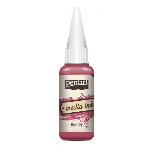 Alkoholový inkoust MEDIA INK PENTART 20 ml ČERVENÁ KONVALINKA