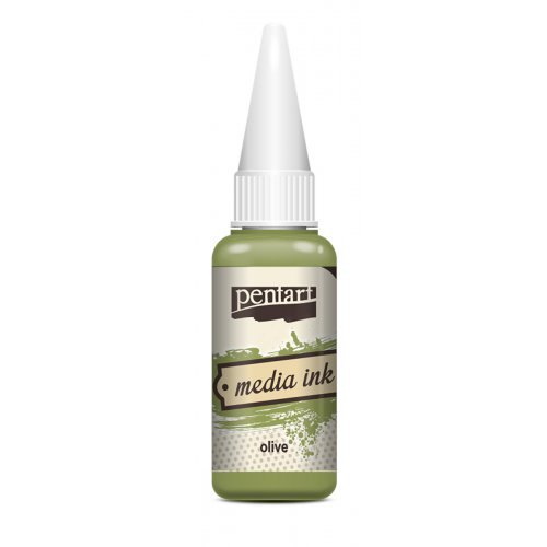 Alkoholový inkoust MEDIA INK PENTART 20 ml OLIVOVÁ