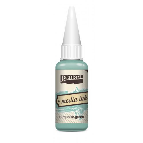 Alkoholový inkoust MEDIA INK PENTART 20 ml TYRKYSOVO ZELENÁ