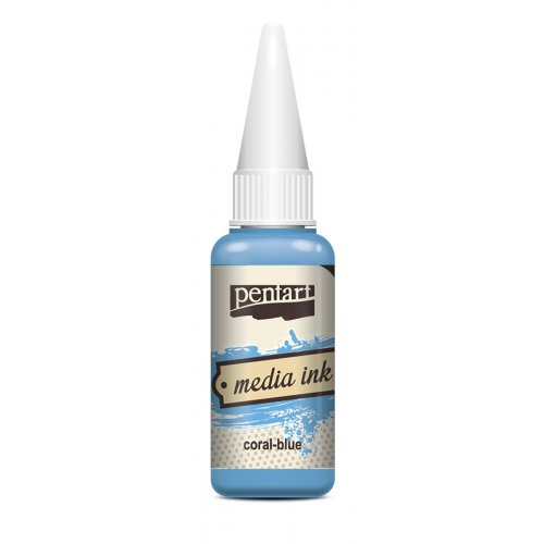 Alkoholový inkoust MEDIA INK PENTART 20 ml KORÁLOVÁ MODRÁ