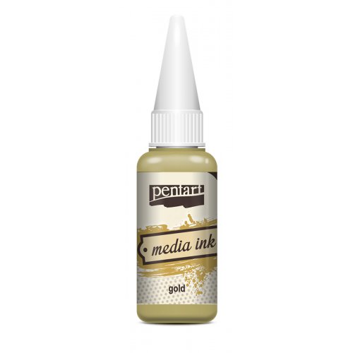 Alkoholový inkoust MEDIA INK PENTART 20 ml ZLATÁ