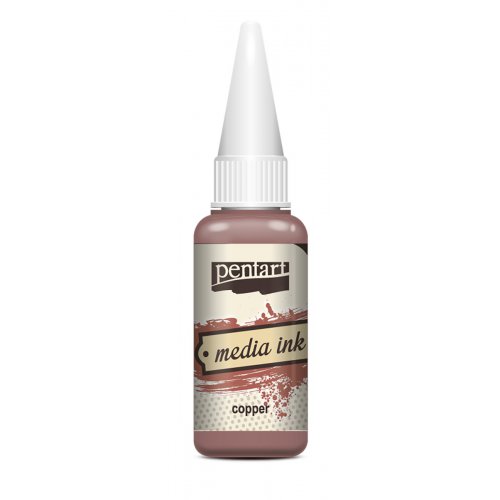 Alkoholový inkoust MEDIA INK PENTART 20 ml MĚDĚNÁ