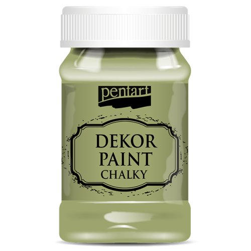 Křídová a dekorační barva PENTART 100 ml OLIVOVÁ