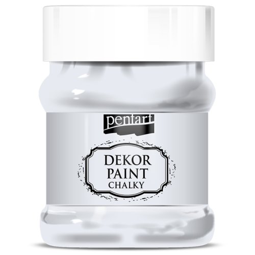 Křídová a dekorační barva PENTART 230 ml TLUMENÁ BÍLÁ