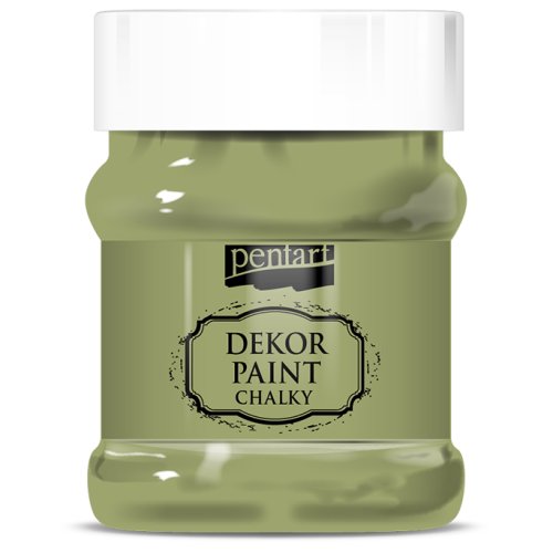Křídová a dekorační barva PENTART 230 ml OLIVOVÁ