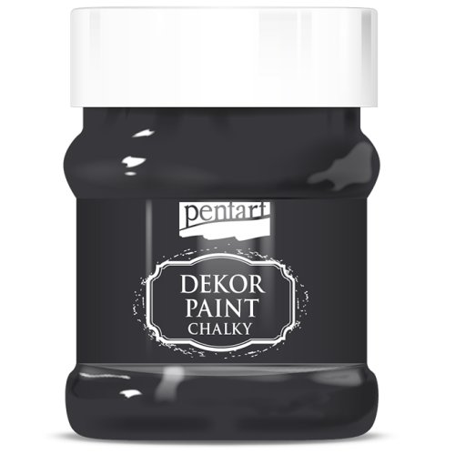 Křídová a dekorační barva PENTART 230 ml ČERNÁ