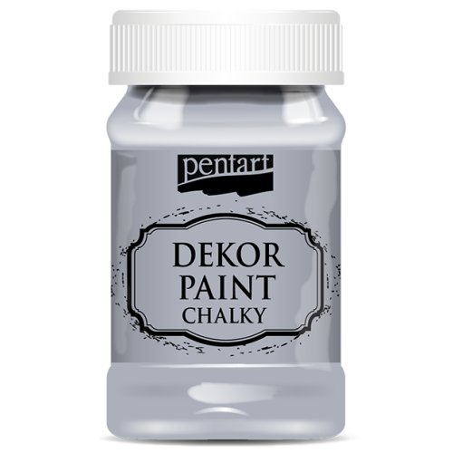 Křídová a dekorační barva PENTART 100 ml ŠEDÁ