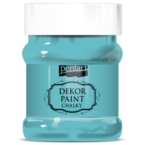 Křídová a dekorační barva PENTART 230 ml TYRKYSOVÁ MODRÁ