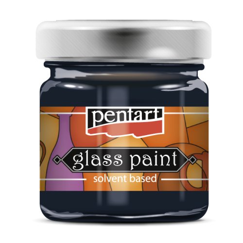 Barva na sklo nevypalovací PENTART 30 ml MODRÁ BOUŘE