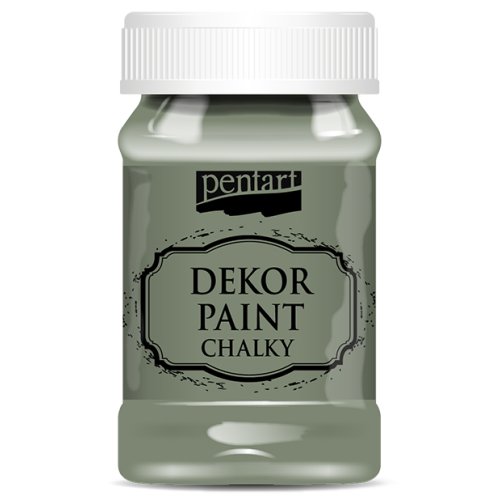 Křídová a dekorační barva PENTART 100 ml KHAKI ZELENÁ