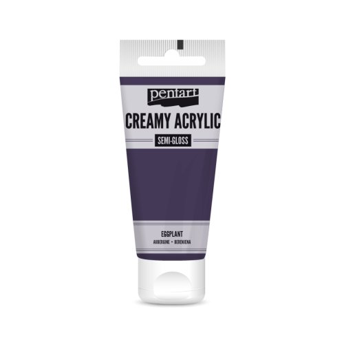 Krémová akrylová barva pololesklá PENTART 60 ml TMAVÁ FIALOVÁ