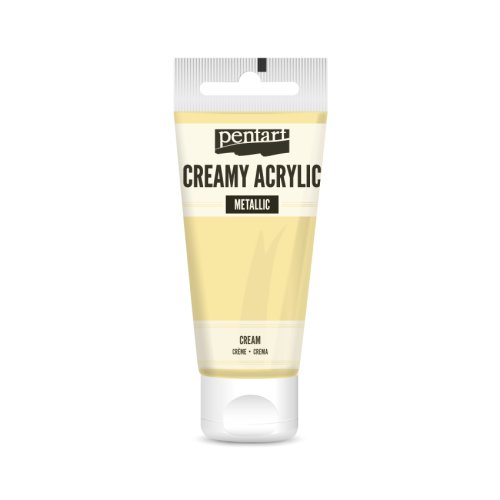 Krémová akrylová barva pololesklá PENTART 60 ml KRÉMOVÁ