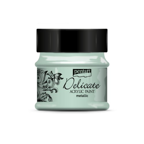 Akrylová barva delikátní metalická PENTART 50 ml ZELENOSTŘÍBRNÁ
