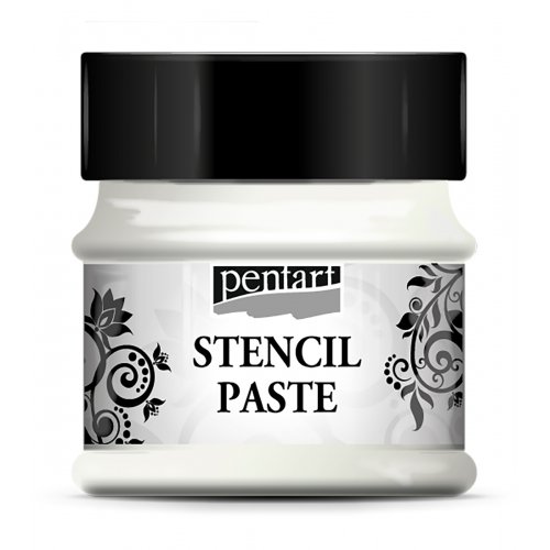 Šablonová pasta metalická PENTART 50 ml STŘÍBRNÁ
