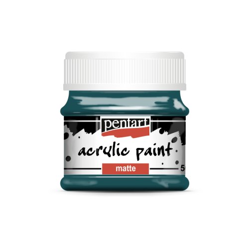 Akrylová barva matná PENTART 50 ml TYRKYSOVÁ MODRÁ