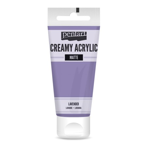 Krémová akrylová barva matná PENTART 60 ml LEVANDULOVÁ