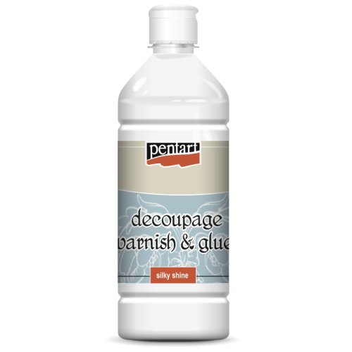 Lepidlo a lak na decoupage hedvábný lesk PENTART 1000 ml