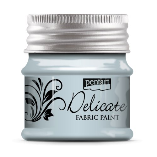 Barva na textil delikátní PENTART 50 ml MODROSTŘÍBRNÁ