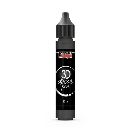 3D Decor pen PENTART 30 ml ČERNÁ