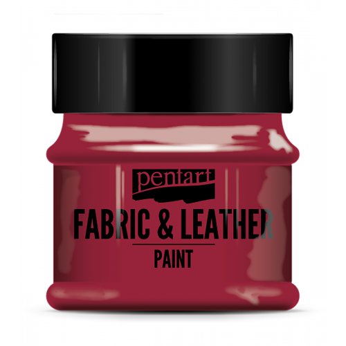 Barva na kůži a textil PENTART 50 ml ČERVENÁ