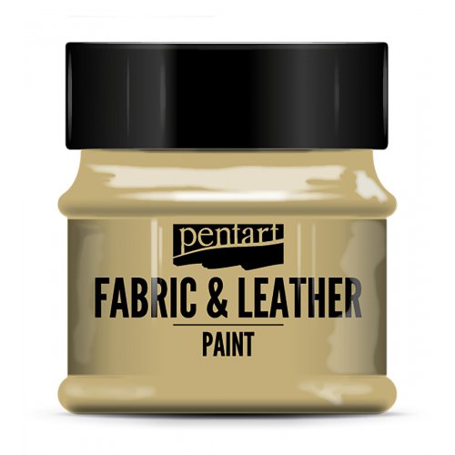 Barva na kůži a textil PENTART 50 ml SVĚTLÁ HNĚDÁ