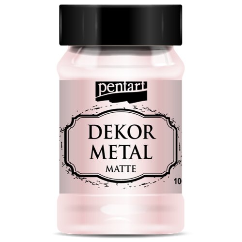 Metalická a dekorační barva PENTART 100 ml RŮŽOVO ZLATÁ