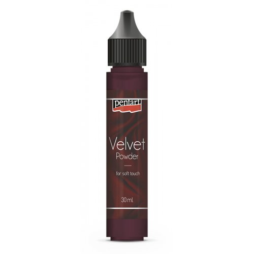 Sametový prášek PENTART 6 g TMAVÁ ČERVENÁ