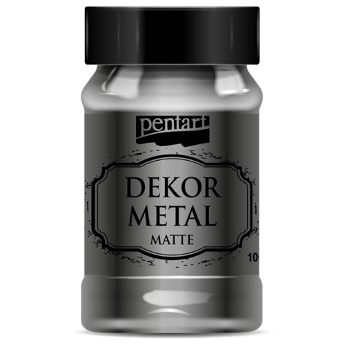 Metalická a dekorační barva PENTART 100 ml ANTRACITOVÁ