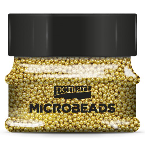 Korálky skleněné MICROBEADS PENTART 40 g ZLATÁ