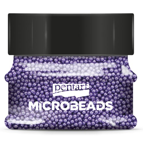 Korálky skleněné MICROBEADS PENTART 40 g FIALOVÁ