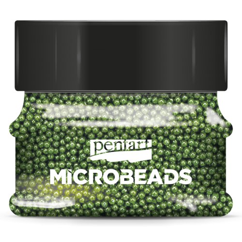 Korálky skleněné MICROBEADS PENTART 40 g ZELENÁ