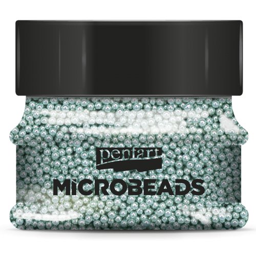 Korálky skleněné MICROBEADS PENTART 40 g MENTOLOVÁ