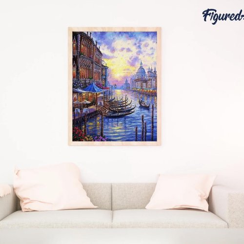 Malování podle čísel - BENÁTKY GRAND KANÁL na rámu 40 x 50 cm
