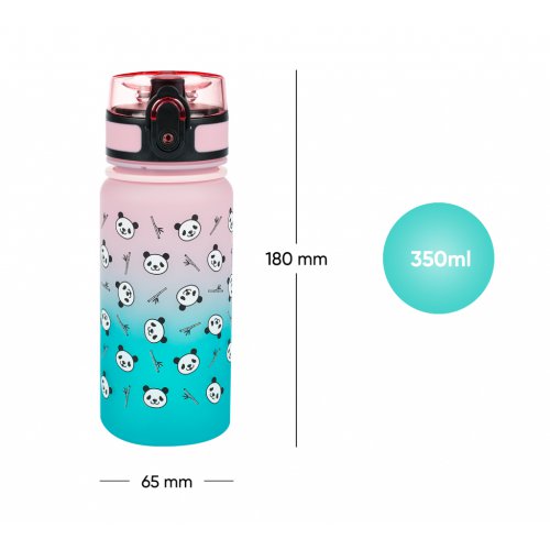 Tritanová láhev na pití Gradient Panda 350 ml - obrázek