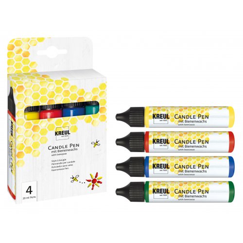 Sada CANDLE PEN KREUL voskové pero pro malování svíček 4 barvy