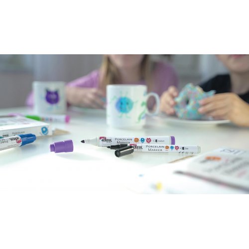 Sada Fix na porcelán KREUL medium JUNIOR s hrníčkem - 163_KREUL_PorcelainMarker_4_RGB.jpg